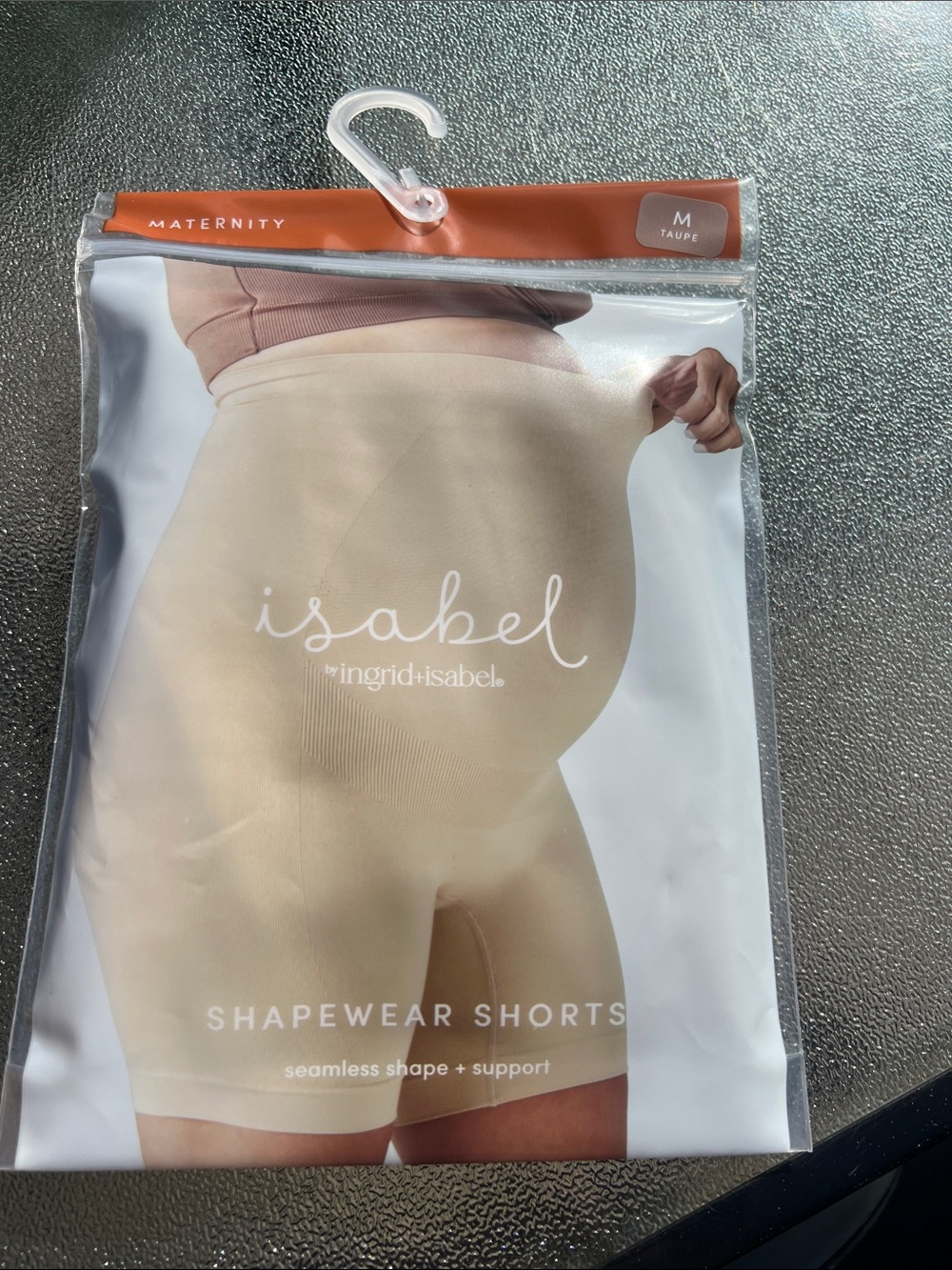 NEW! Ingrid & Isabel Taupe Maternity Shapewear Shorts in taupe